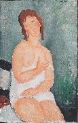 Amedeo Modigliani Junge Frau im Hemd oil on canvas